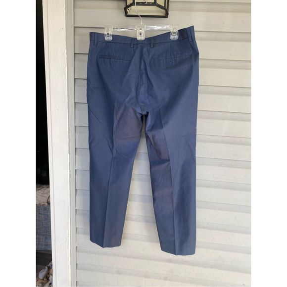 Banana Republic Modern Slim Fit Mid Blue Pant, Front-Pleat, Men's Size 33 x 30 - Picture 3 of 6